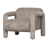 ARMCHAIR ROBUST MATT VELVET SAND - CHAIRS, STOOLS